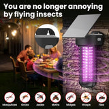 Solar Bug Zapper Outdoor Mosquito Trap Killer Mosquito Killer Lamp，Cordless & Rechargeable ，Fly Zapper Mosquito Catcher Lamp Decor Light for Patio Garden