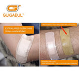 Painless Removal Silicone Bandages for Elderly Sensitive Skin - 40 Counts 0.75''x3'' Medium and 15 Counts 1.63''x4'' Extra Large Bandages by G+ GUIGABUL - Hypoallergenic - Latex Free