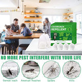 36 Pack Roach Repellent Peppermint Oil to Keep Cockroach Away from House, Powerful Cockroach Repellent, Roach Spider Ant Mouse Repellent for Home Kitchen Office Hotel Garage Car, Safe for Humans