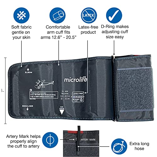 Microlife Replacement Blood Pressure Cuff for Arms 12.6-20.5-Inch, Extra Large