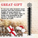 36 inch Snow Gauge Outdoor,Snowflake Iron Art Snow Gauge,Metal Snow Measuring Stick,Snowfall Measuring Gauge Snow Ruler,Snow Depth Measure Rod for Yard, Lawn, Garden and Christmas Decoration Gift