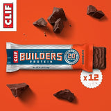 CLIF Builders - Chocolate Flavor - Protein Bars - Gluten-Free - Non-GMO - Low Glycemic - 20g Protein - 2.4 oz. (12 Count)