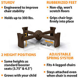 KABOOST Booster Seat for Dining Table, Chocolate - Goes Under The Chair - Portable Chair Booster for Toddlers and Grown Ups