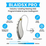 BlaidsX Pro Programmable Hearing Aids for Adults with Mobile App Hearing Test & Noise Cancellation, Hearing Aids for Seniors with Bluetooth, Dual Mic & 48 DSP Channels | USA-Made Multi Core Processor