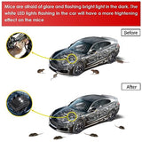 2 Pack Ultrasonic Rodent Repellent for Car Engines Under Hood Animal Repeller Battery Powered Rat Deterrent Mouse Blocker with LED Strobe Lights Car Truck RV Rodent Defense Vehicle Protection