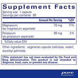 Pure Encapsulations Potassium Magnesium (Aspartate) | Supplement to Support Heart, Muscular, Bone, and Nerve Health* | 90 Capsules