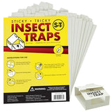 S&T INC. Insect Traps, Brown Recluse, Hobo Spiders, Black Widows, White, 60 Count
