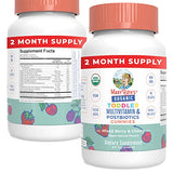 MaryRuth's Toddler Vitamin Gummy | USDA | Multivitamins and Postbiotics for Kids Ages 2+ | Vegan | Non-GMO | 60 Count