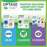 OPTASE Tea Tree Oil Eyelid Wipes - Cleansing for Dry Eyes Blepharitis Treatment Preservative Free, Natural Ingredients Step 2 Cleanse TTO Eye Wipes, Box of 20