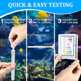 Aquarium Ammonia Test Strips for Freshwater: 150 PCS 10 in 1 Ammonia Test Kit for Aquarium Fish Tank Water Testing Kit for Aquarium Pond - Testing Ammonia Nitrate Nitrite pH,etc