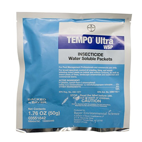 Bayer TRTD11597 Tempo Ultra WSP Water Soluble Insectide, 50g Pack