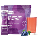 FlavCity Grape Electrolytes Drink Mix, 28 On-The-Go Stick Packs - Healthy Electrolytes Powder Packets Made with Real Fruit - Keto Powdered Drink with No Added Sugar, Gluten-Free