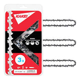 KAKEI 14 Inch Chainsaw Chain 3/8" LP Pitch, 050" Gauge, 52 Drive Links Fits Husqvarna 120, Echo CS-310, Ryobi RY3714 and More- S52 (3 Chains)