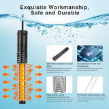 AQQA Aquarium Heater,300W 500W 800W 1000W 1200W Fish Tank Heater,59℉-93℉ Submersible Intelligence Aquarium Heater with Over-Temperature Dry Burning Protection, for Freshwater and Saltwater (800w)