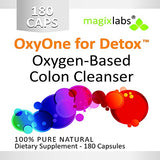 MagixLabs OxyOne for Detox – Powerful All Natural Oxygen-Based Colon Cleanser (Oxy Magnesium Powder) for Cleanse + Detox - 180 caps
