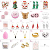 MH MYLUNE HOME Advent Calendar 2023-24, 24 pieces Beauty Fashion and Jewelry Countdown Gifts Holiday, Xmas Surprise Gift Set for Women