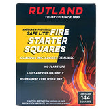 Rutland 50B Safe Lite Fire Starter Squares, 144 Squares