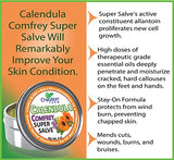 Creation Farm Calendula Comfrey Super Salve, Herbal Balm, Moisturizer, and Ointment with No Gluten, Soy, GMO or Parabens, Made in USA Comforts Eczema, Psoriasis