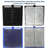 Penn-Plax Cascade 300 Power Filter – Hang-On Filter with Quad Filtration – Great for Freshwater and Saltwater Setups