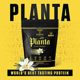 Ambrosia Planta - Premium Organic Plant-Based Protein | Vegan & Keto Friendly | Gourmet Flavors with No Bloating or Stomach Upset | Gluten & Soy Free | No Added Sugar | 14 Servings | (Vanilla)