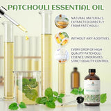 EVOKE OCCU Patchouli Essential Oil 4 Oz, Pure Patchouli Oil for Diffuser Skin Fragrance DIY Candle Soap Making- 4 FL Oz