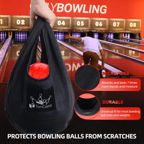 (3-Pack) Giant Microfiber Bowling Ball Seesaw Towel - Washable Microfiber Bowling Ball Shammy - Ultra Absorbent Cleans, Polishes, and Protects Bowling Balls - Machine Washable Bowling See-Saw