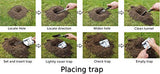 LASSO TRAP Mole (Small) Trap (Pack of 2) Galvanized & Oil Hardened Steel//Super Cost-Effective, Reusable, & Durable Animal Trap Best in The Lawn, Yard, Garden, Farm, & All Outdoor Settings