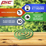 PIC Mosquito Repelling Coils, 4 Count Box, 3 Pack - Mosquito Repellent for Outdoor Spaces (12 Coils Total)