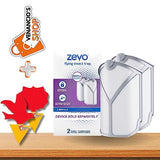 ZEVO Refills Cartridges | Device Sold Separately, White, ZEVO Flying Insect Trap Refill Fly Trap Refill Cartridges + Includes Exclusive Venancio’sFridge Sticker & Sticky Fruit Trap (Zevo 2 Refills)