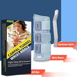 FEATOL Wrist Brace Carpal Tunnel for Women Men, Adjustable Night Sleep Support Brace with Splints Right Hand, Medium/Large