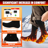 2023 Upgraded 5V 5000mAh Heated Socks for Men, Electric Socks Up to 8 Hours,Heating Socks Rechargeable with 4 Heat Settings, Washable Warm Socks for Outdoor Hunting, Fishing, Hiking,Skiing,Foot Warmer