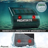 ASPECTEK Predator Eye PRO 4600sq ft Coverage w/Kick Stand Solar Powered Predator Light Deterrent Light Night Time Animal Control - 2 Pack