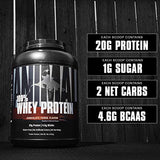 Animal 100% Whey Protein Powder – Whey Blend for Pre- or Post-Workout, Recovery or an Anytime Protein Boost– Low Sugar – Chocolate, 1.8 lb