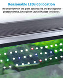 NICREW ClassicLED Plus LED Aquarium Light with Timer, 32 Watts, for 48 to 54 Inch Fish Tank Light, Daylight and Moonlight Cycle, Brightness Adjustable