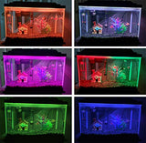 S SMIFUL LED Aquarium Light, RGB Submersible Fish Tank Lights Color Changing IP68 Waterproof Remote Control Sucker Hang Lights Background Wall Decor Lighting 11 inch