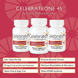 Celebrate Vitamins CelebrateONE 45 One A Day Bariatric Multivitamin with Iron Chewables, 45 mg Iron, Tropical Twist, 90 Count