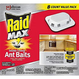 Raid Max Double Control Ant Baits, Household Use Defense System to Control Bugs, Dual Bait Technology (0.28 Ounce (Pack of 1))