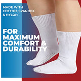 2 Pairs Extra Wide Socks For Swollen Feet, Diabetic Socks for Men, Diabetic Non Slip Socks, Diabetic Socks Women, Hospital Socks with Skid Grips, Non Slip Socks For Elderly, Extra Wide Diabetic Socks