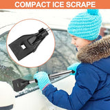 OCGIG 3-in-1 Portable Snow Shovel Kit with Ice Scraper and Snow Brush, Emergency Collapsible Design Snow Remover Set for Garden, Camping, Car, Trucks and Other Outdoor Activities