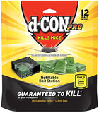 d-Con Corner Fit Mouse Poison Bait Station With 1 Station And 12 Refill Baits