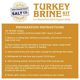 Organic Turkey Brine Kit - 16 oz. Garlic & Herb with Brine Bag by San Francisco Salt Company