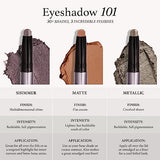 Julep Eyeshadow 101 Crème to Powder Waterproof Eyeshadow Stick, Charcoal Matte