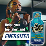 5-hour ENERGY Extra Strength Energy Shot | Blue Raspberry Flavor | 1.93 oz. | 24 Count | Sugar-Free & Zero Calories | B-Vitamins & Amino Acids | 230mg Caffeinated Energy Shot | Dietary Supplement