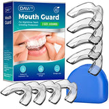 Pack of 8 Mouth Guard for Clenching Teeth at Night Upgraded Night Guards for Teeth Grinding Mouth Guard for Grinding Teeth Stops Bruxism and Teeth Clenching 2 Sizes with Hygiene Case (8 Piece Set)