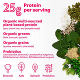 Natreve Vegan Protein Powder - 25g Plant Based Protein Powder with Probiotics and Amino Acids - Gluten Free Strawberry Shortcake, 18 Servings