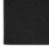 Nourison Essentials Indoor/Outdoor Black 5' x 7' Area Rug, Easy Cleaning, Non Shedding, Bed Room, Living Room, Dining Room, Backyard, Deck, Patio (5x7)