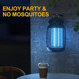 Bug Zapper with Light Sensor, Mosquito Zapper Outdoor 4200V Electric Insect Killer, Waterproof Mosquito Killer, Fly Zapper, Fly Trap for Home Backyard Garden Patio, Mosquito Repellent Outdoor