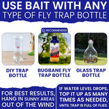 Fly Trap Bait Refills 6x30g. Natural Fly Magnet Bait Refill for All Reusable Outdoor Fly Traps. Fly Trap Refill Packets Fly Bait Refill Packets Fly Attractant Fly Bait Granules. Fly Trap Attractant
