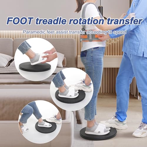 wefaner Patient Transfer disc-Assist Client to Move Position-Transfer disc for a hemiplegic Fracture patient-360 Degree Rotation for Turns-Transferring Between Seats-Change in Direction