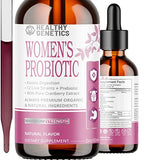 Liquid Probiotics for Women | Prebiotic + Cranberry + Probiotics for Digestive Health | Acidophilus Probiotic | Dairy Free | Vegan | Non-GMO | Gluten Free | 30 Servings